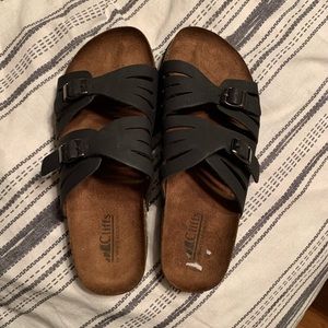 Black sandals (worn once)
